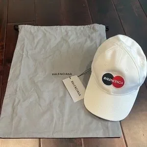 AUTHENTIC!! BALENCIAGA hat uniform CAP!  WHITE Authentic Balenciaga Hat Uniform Cap ? main image 2
